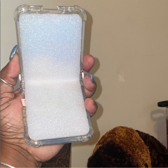 Clear and Pink Phone Case with Ring Holder - Picture 3 of 4